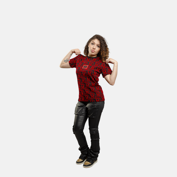 MDB Couture Women's Woven Monogram T-Shirt