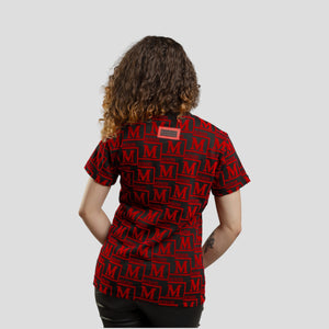 MDB Couture Women's Woven Monogram T-Shirt