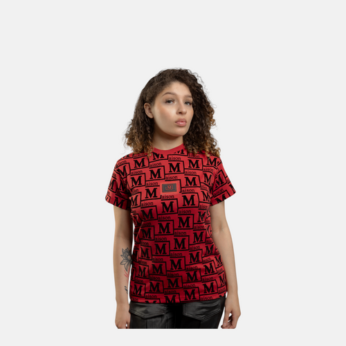 MDB Couture Women's Woven Monogram T-Shirt