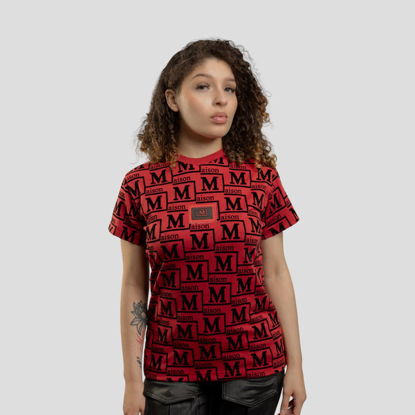 MDB Couture Women's Woven Monogram T-Shirt