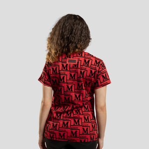 MDB Couture Women's Woven Monogram T-Shirt
