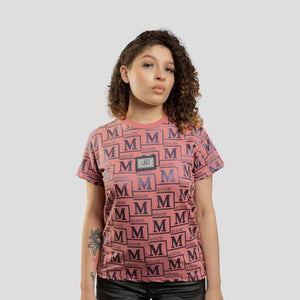 MDB Couture Women's Metallic Monogram T-Shirt