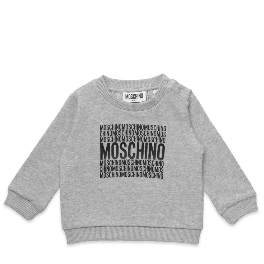 Moschino Kids Toddler's Square Text Logo Crewneck Sweatshirt