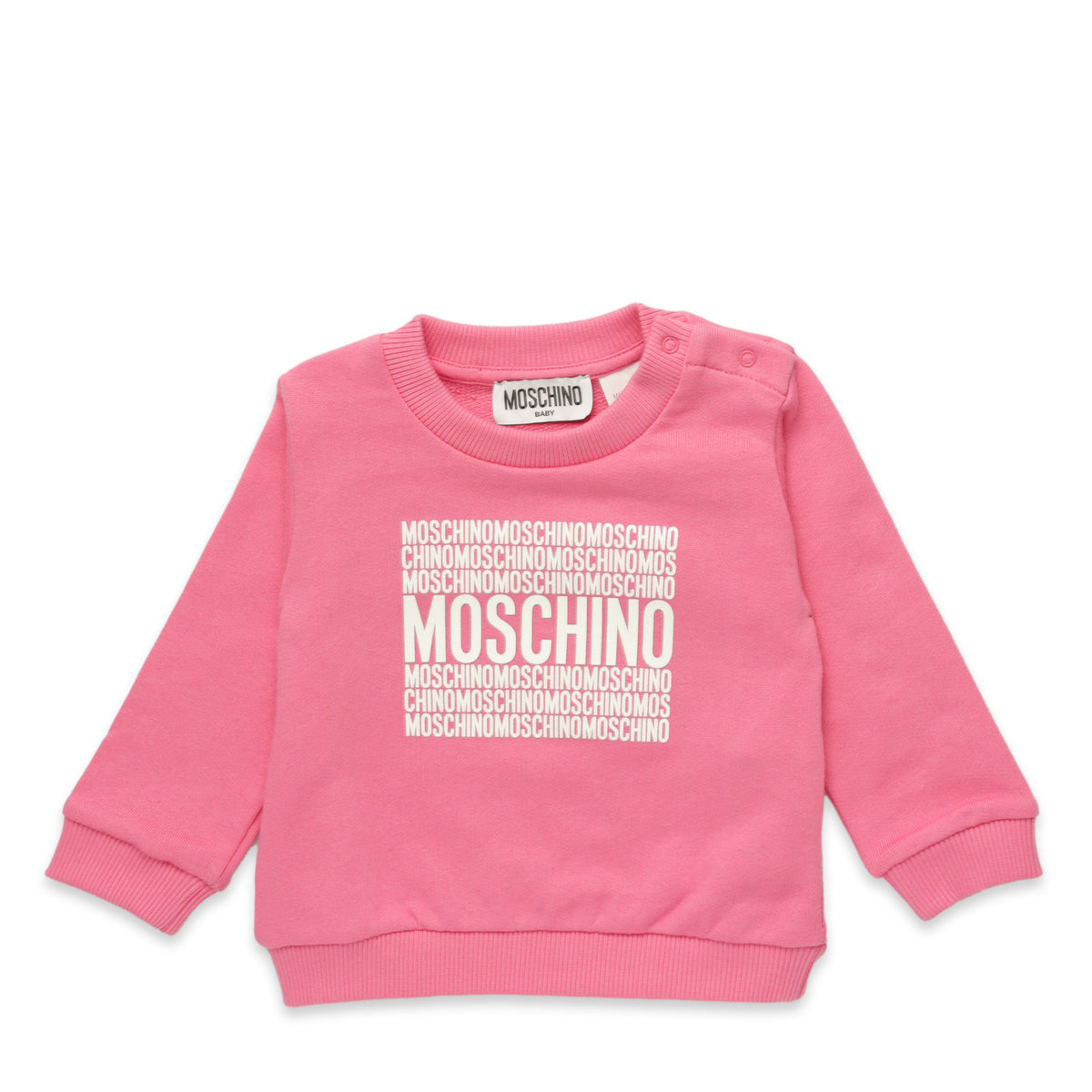 Moschino Kids Toddler's Square Text Logo Crewneck Sweatshirt