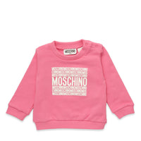 Moschino Kids Toddler's Square Text Logo Crewneck Sweatshirt