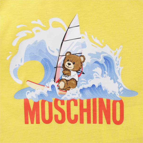 Moschino Kids Toddler's Surfing Bear Logo T-Shirt