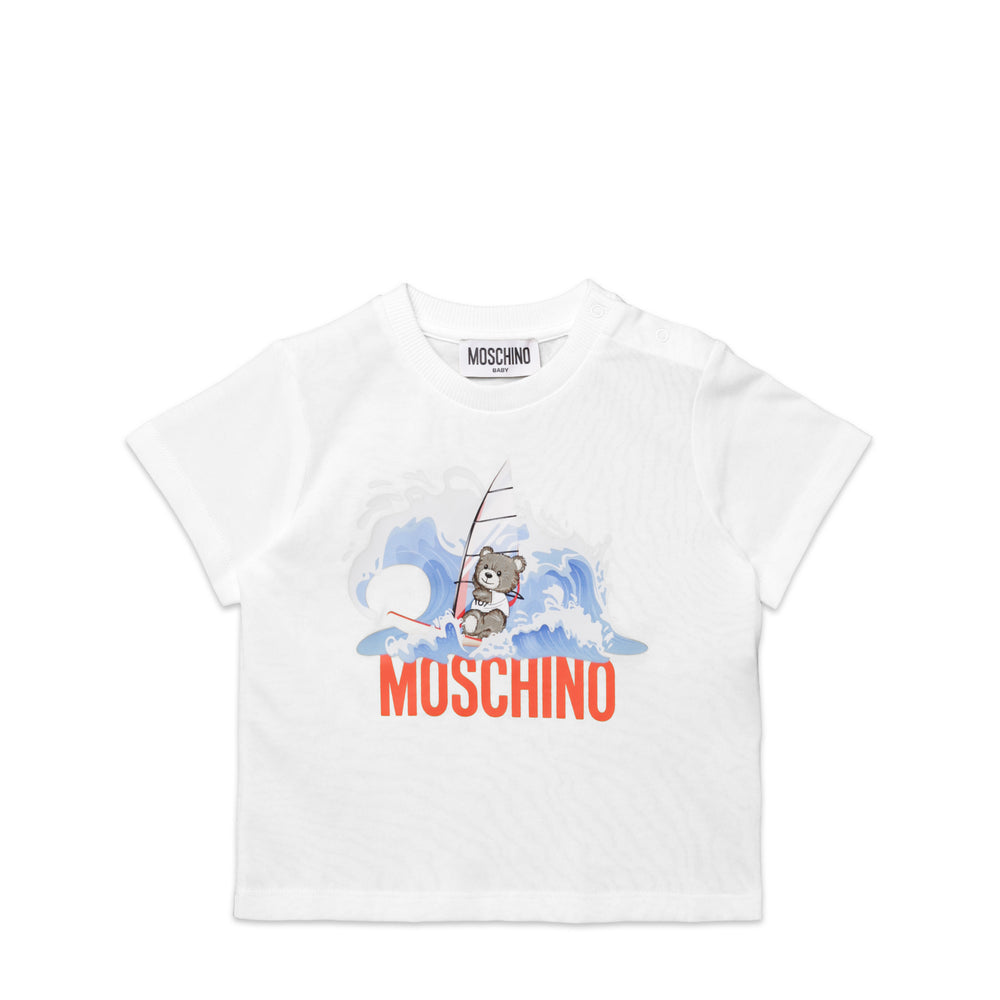 Moschino Kids Toddler's Surfing Bear Logo T-Shirt