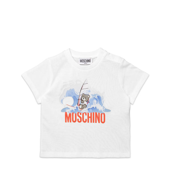 Moschino Kids Toddler's Surfing Bear Logo T-Shirt