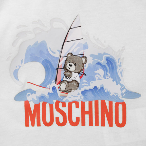 Moschino Kids Toddler's Surfing Bear Logo T-Shirt