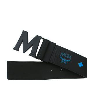 MCM Claus Matte M Reversible Belt in Embossed Leather