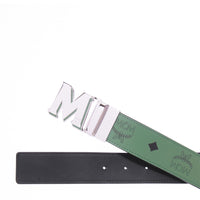 MCM Epoxy M Reversible Belt 1.5" in Color Splash Logo Leather