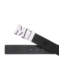 MCM Epoxy M Reversible Belt 1.5" in Color Splash Logo Leather