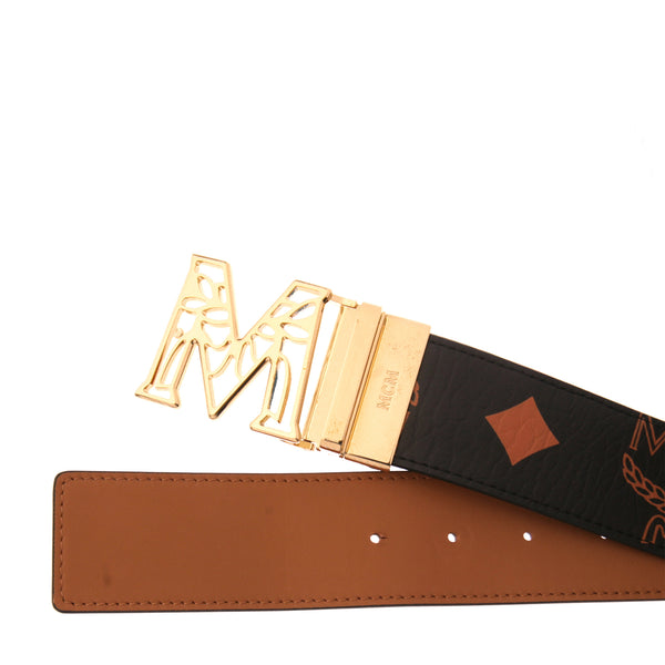 MCM Claus Laurel M Reversible Belt 1.75" in Maxi Visetos