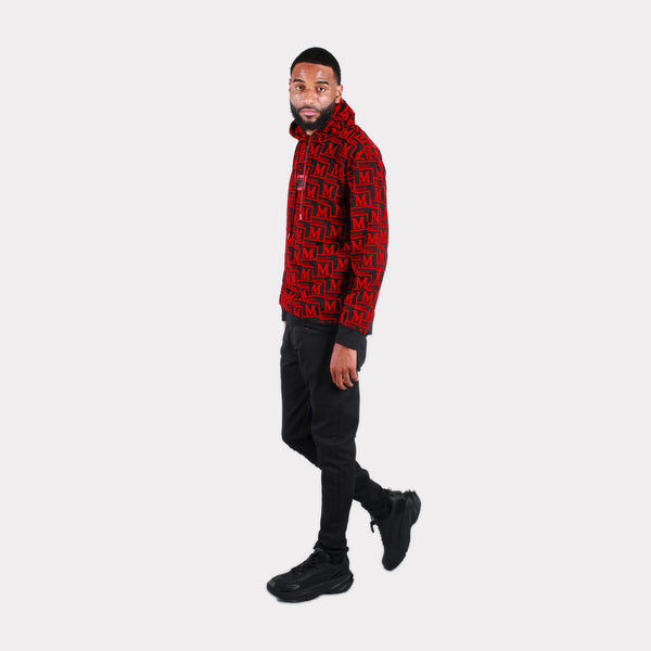 MDB Couture Men's Woven Monogram Hoodie