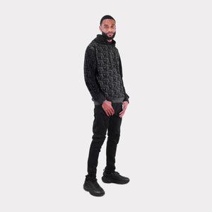 MDB Couture Men's French Terry Monogram Hoodie