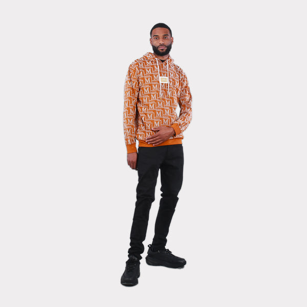 MDB Couture Men's Woven Monogram Hoodie