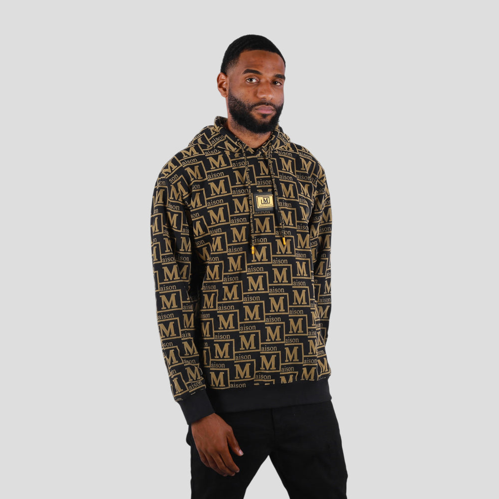 MDB Couture Men's French Terry Monogram Hoodie