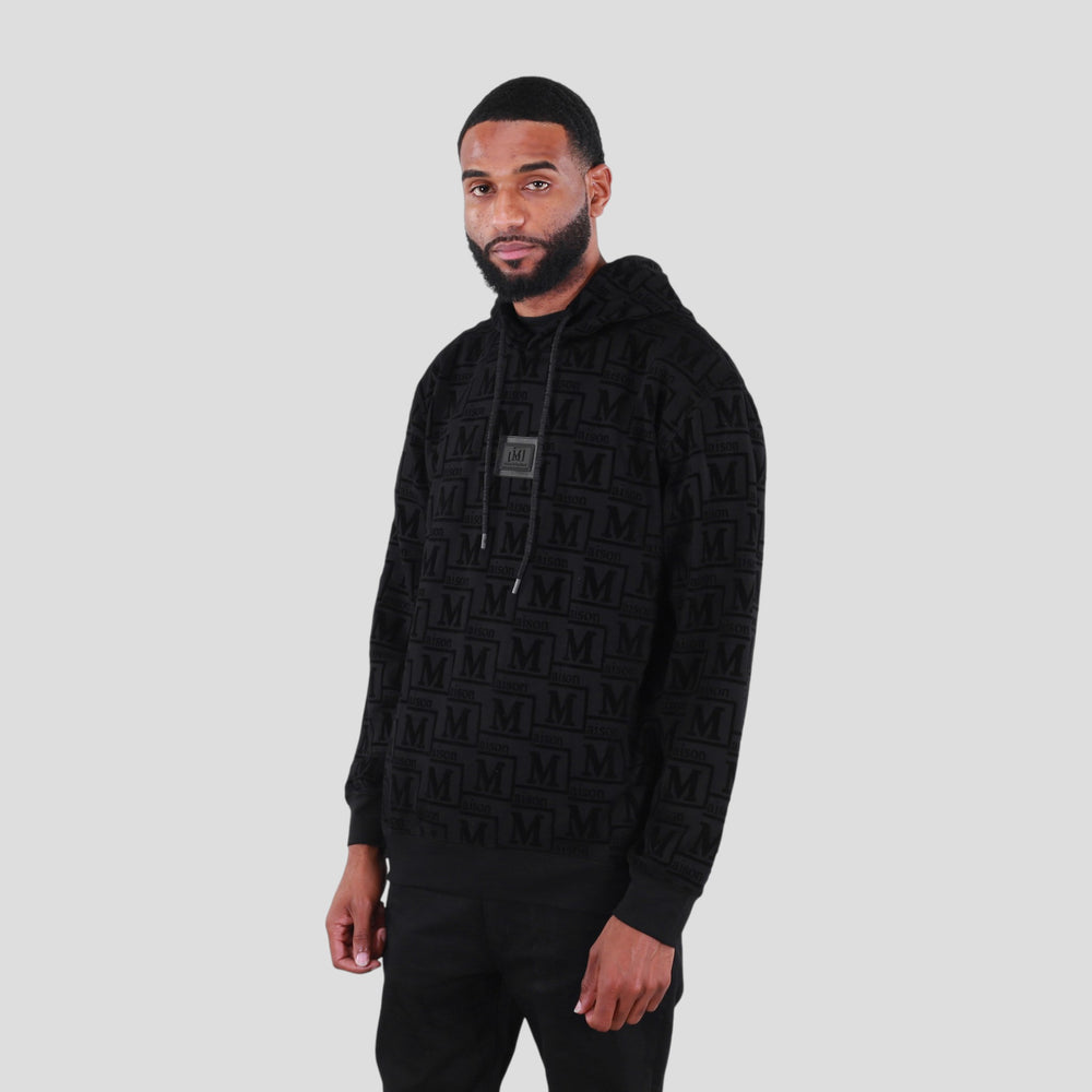 MDB Couture Men's French Terry Monogram Hoodie