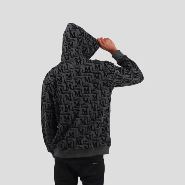 MDB Couture Men's French Terry Monogram Hoodie