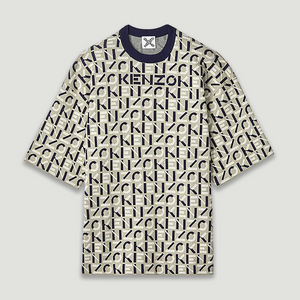 Kenzo Men's Monogram Oversized Short Sleeve Knit Sweater