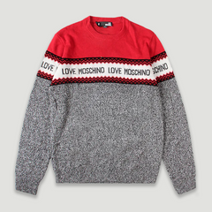 Love Moschino Men's Jacquard Logo Jumper Sweater