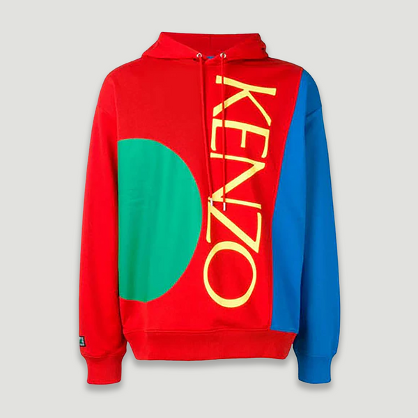 Kenzo Men's Contrast Panel Hoodie Sweatshirt