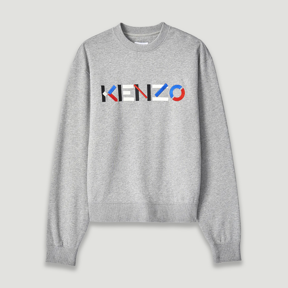 Kenzo Men's Oversized Multicolored Logo Sweatshirt