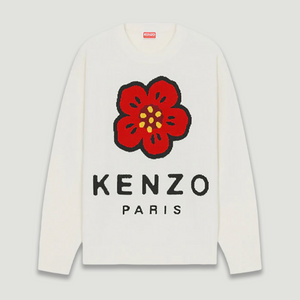 Kenzo Paris Men's 'Boke Flower' Merino Wool Jumper Sweater