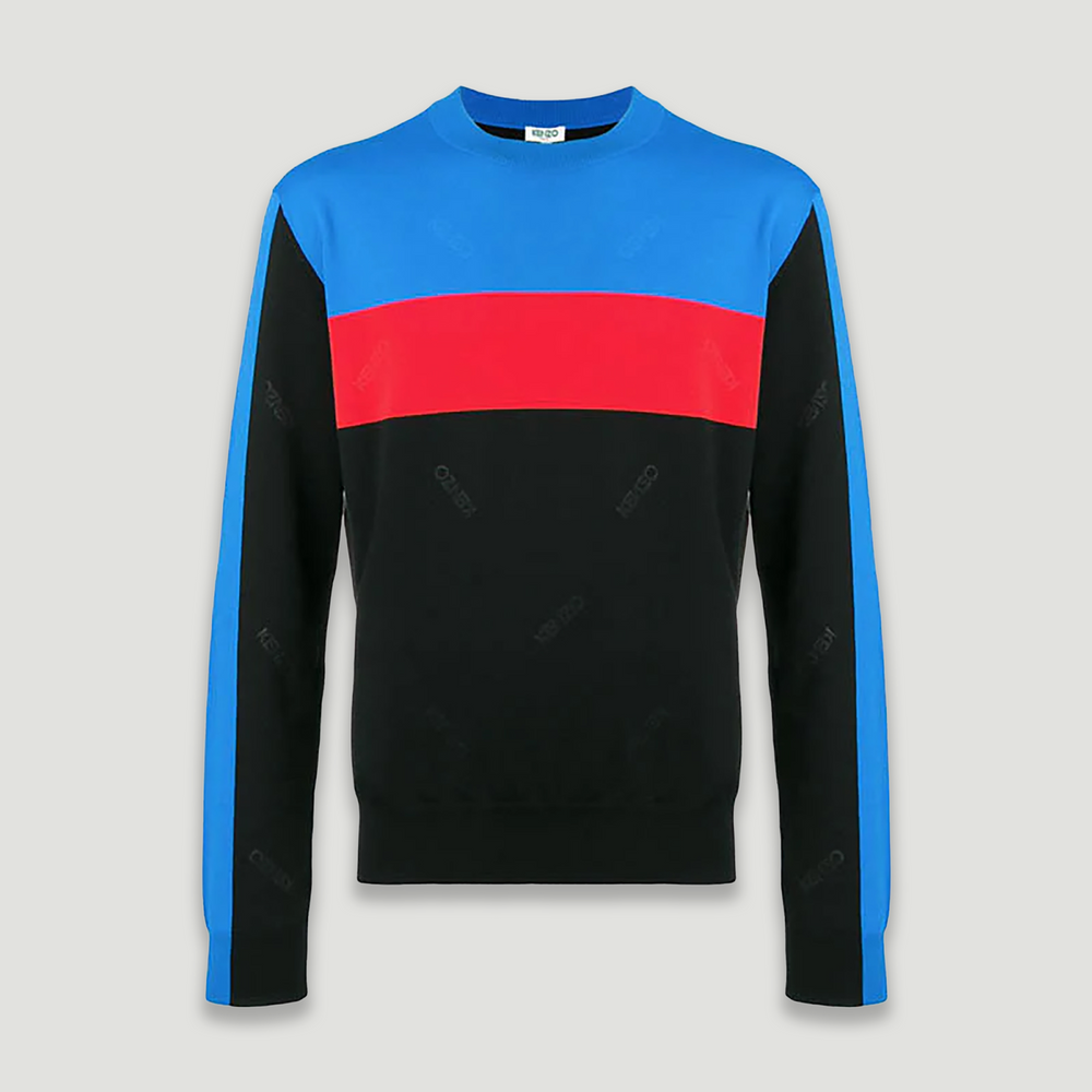 Kenzo Men's Color Block Striped Sweater