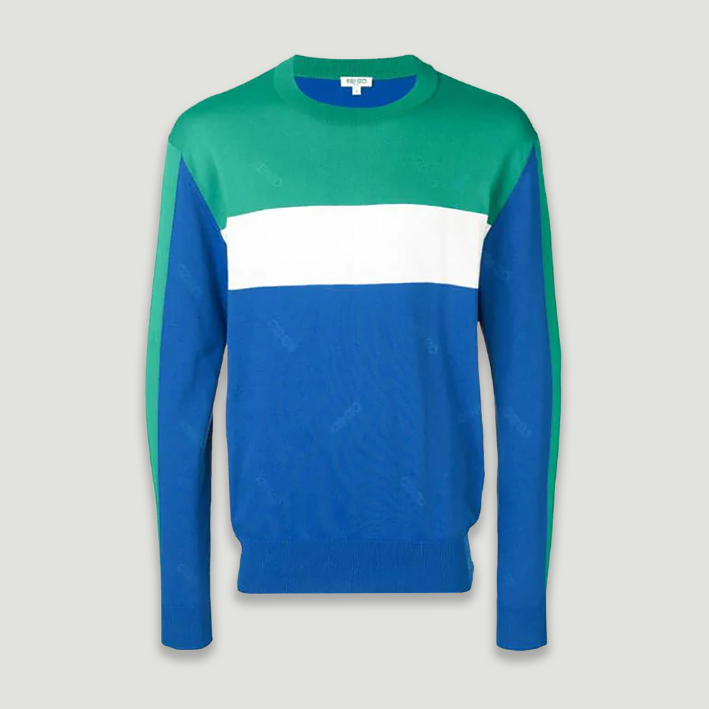 Kenzo Men's Color Block Striped Sweater
