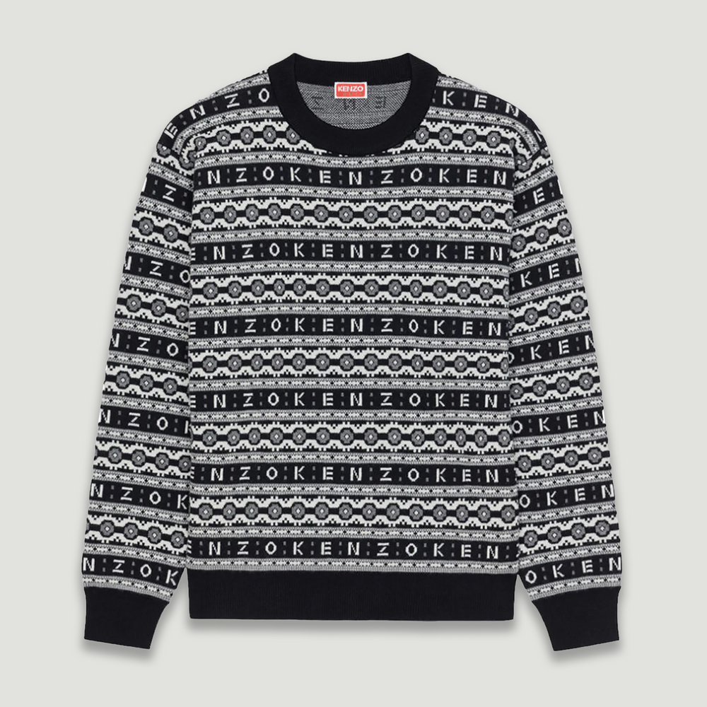 Kenzo Men's Merino Wool Jacquard Jumper Sweater