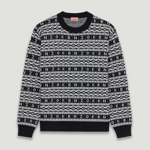 Kenzo Men's Merino Wool Jacquard Jumper Sweater