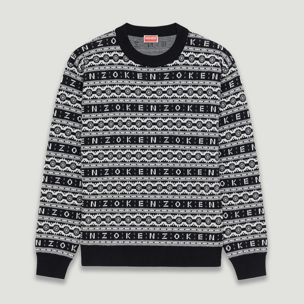 Kenzo Men's Merino Wool Jacquard Jumper Sweater