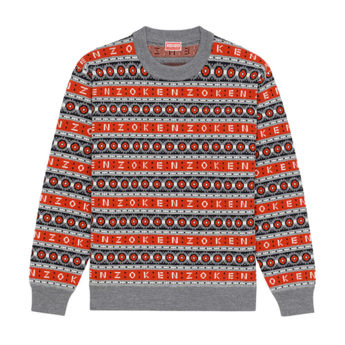 Kenzo Men's Merino Wool Jacquard Jumper Sweater