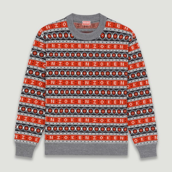 Kenzo Men's Merino Wool Jacquard Jumper Sweater