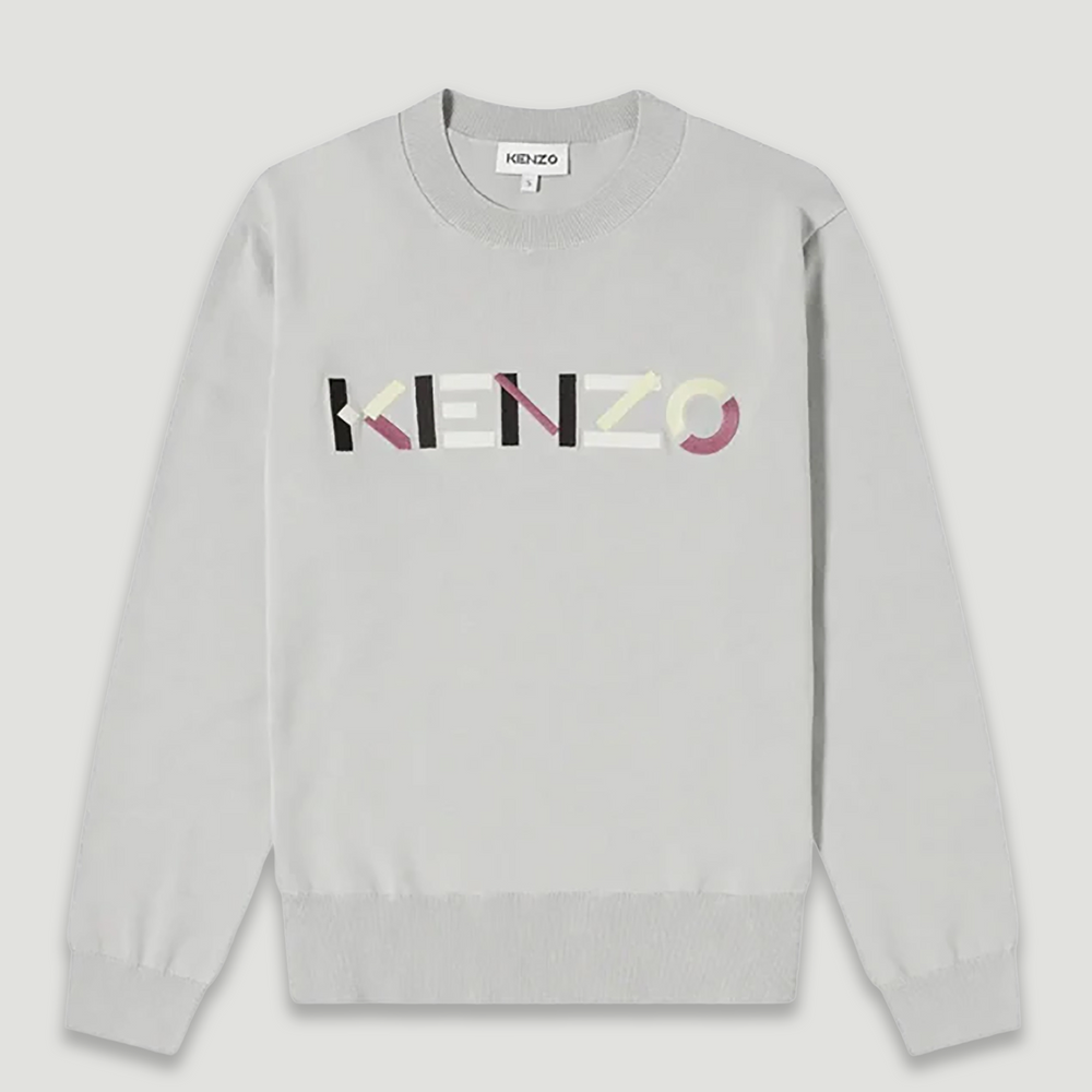 Kenzo Men's Multicolored Embroidered Logo Jumper Sweater
