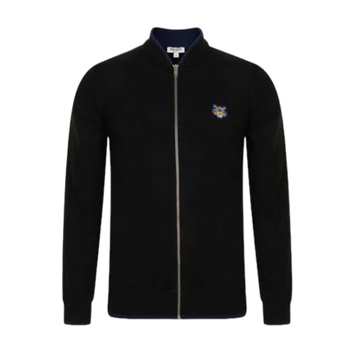 Kenzo Men's Tiger Crest Zipped Cardigan Sweater