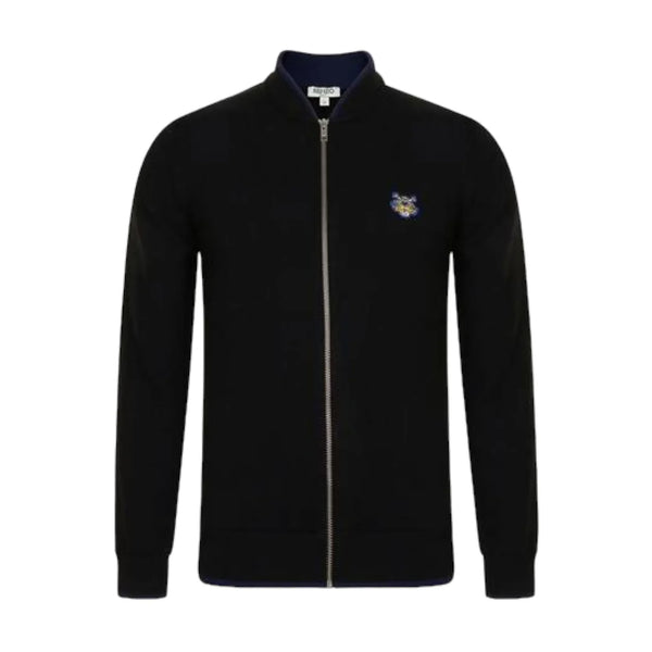 Kenzo Men's Tiger Crest Zipped Cardigan Sweater