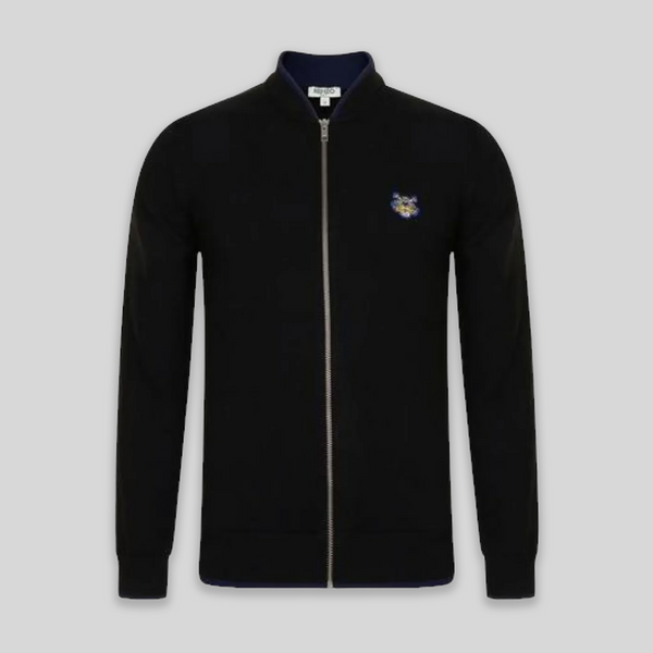 Kenzo Men's Tiger Crest Zipped Cardigan Sweater
