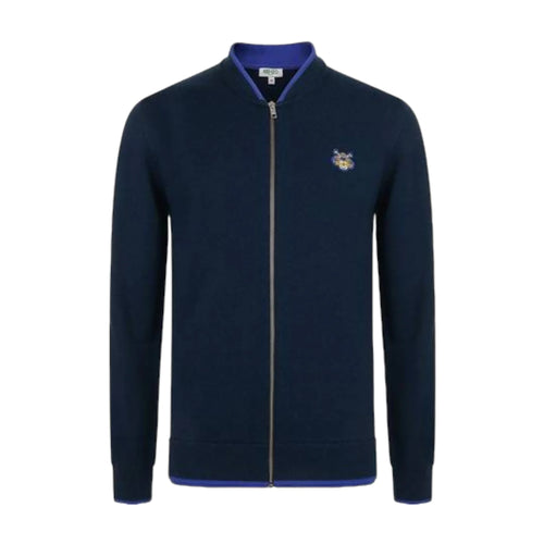 Kenzo Men's Tiger Crest Zipped Cardigan Sweater