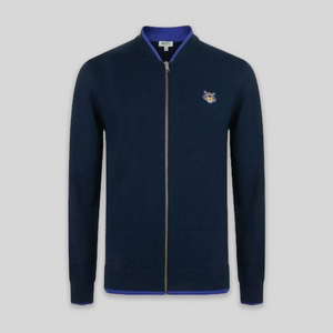Kenzo Men's Tiger Crest Zipped Cardigan Sweater