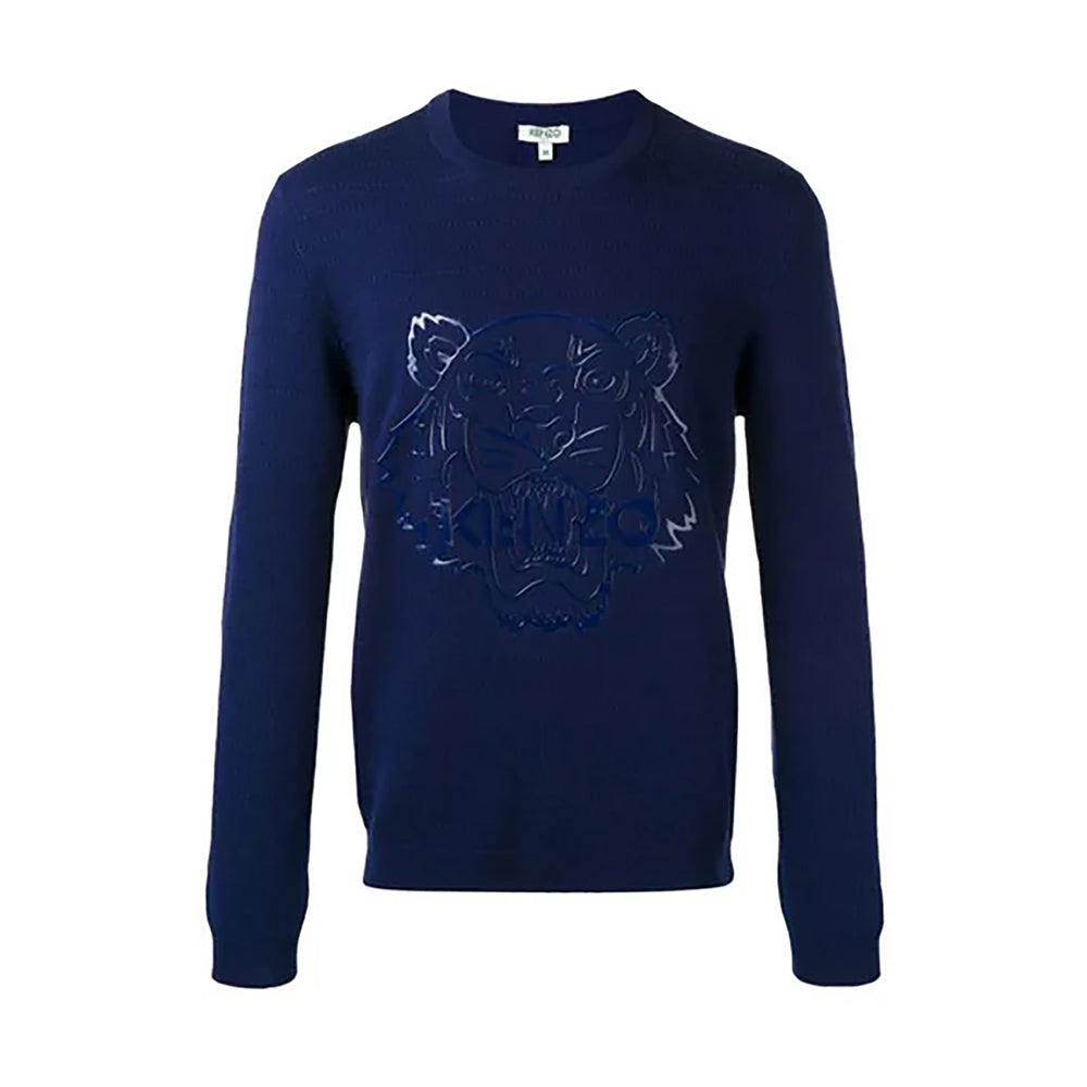 Kenzo Men's Silicone Tiger Patch Jumper Sweater