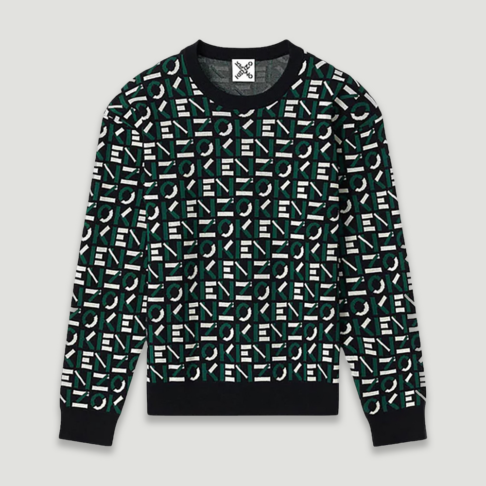 Kenzo Men's Jacquard Monogram Jumper Sweater