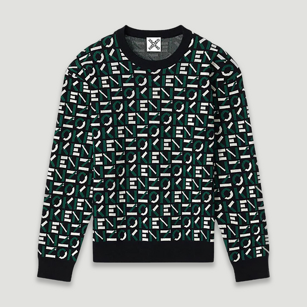 Kenzo Men's Jacquard Monogram Jumper Sweater