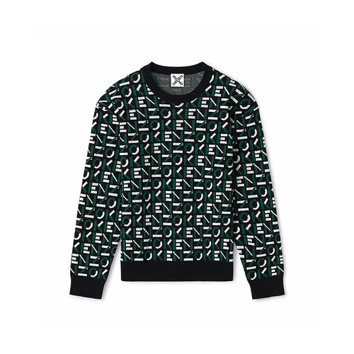 Kenzo Men's Jacquard Monogram Jumper Sweater