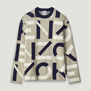 Kenzo Men's Jacquard Monogram Comfort Jumper Sweater