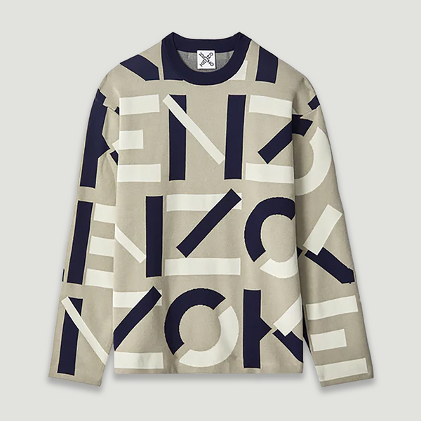 Kenzo Men's Jacquard Monogram Comfort Jumper Sweater