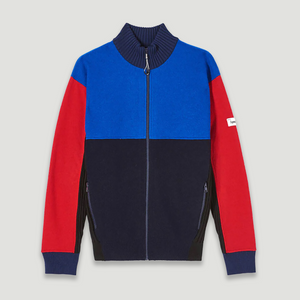 Kenzo Men's Color Block Wool Full-Zip Cardigan Sweater