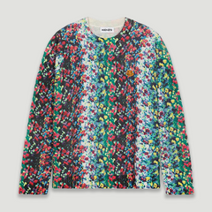 Kenzo Men's 'Blurred Flowers' Wool Jumper Sweater