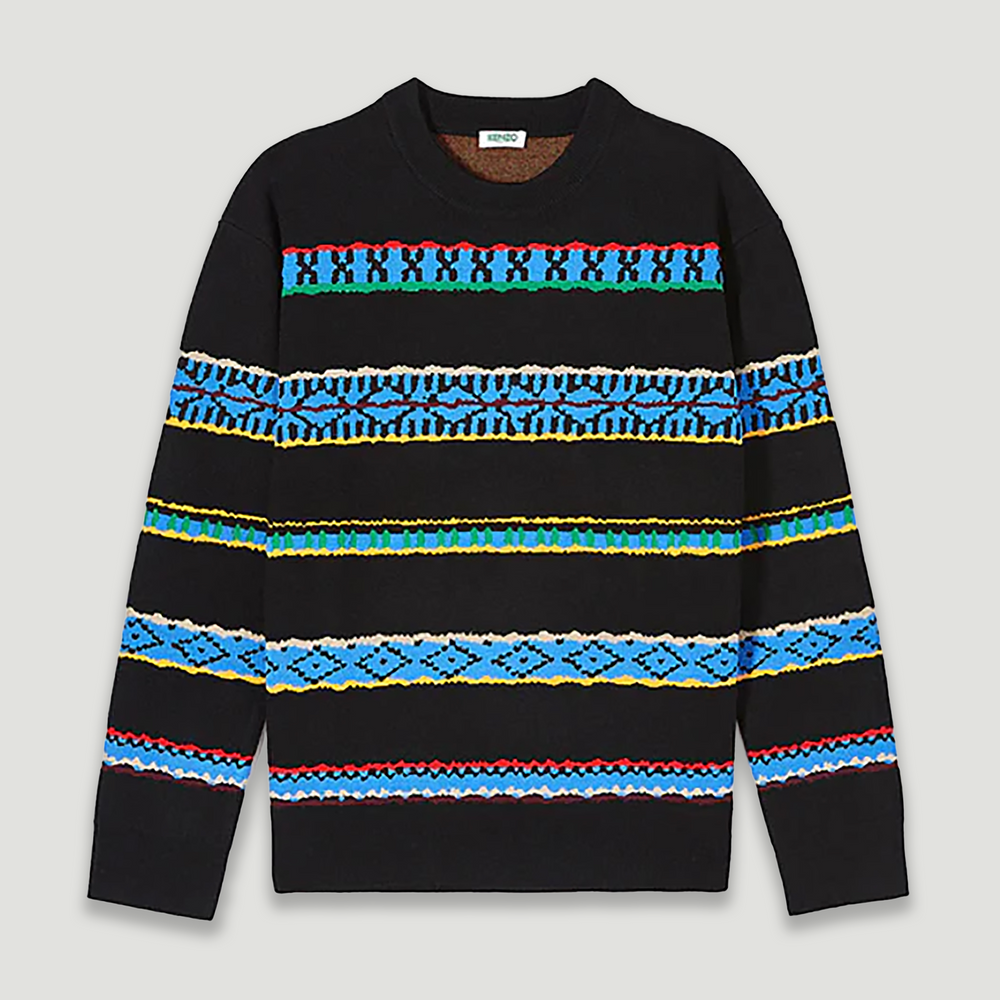 Kenzo Men's "Peruvian Stripes" Sweater